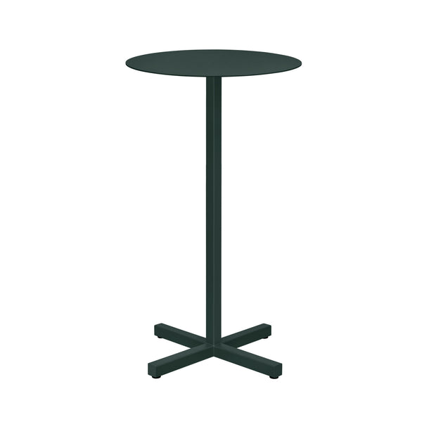 Chop Bar Table Round Black Green