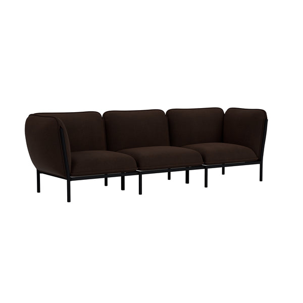 Kumo 3-seater Sofa with Armrests Sera Rosewood (UK)
