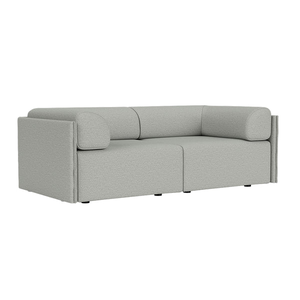 Palo Block 2-seater Sofa Low Back with Armrests Amdal 130 (UK)