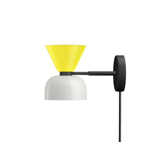 Alphabeta Wall Light + Cable Sulfur Yellow / Silk Grey (UK)