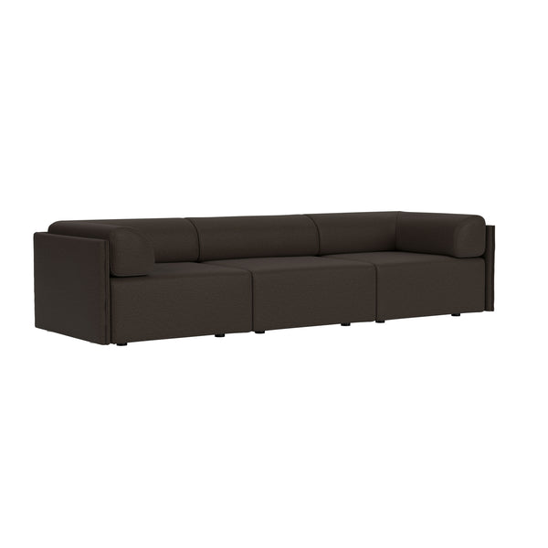 Palo Block 3-seater Sofa Low Back with Armrests Amdal 280 (UK)