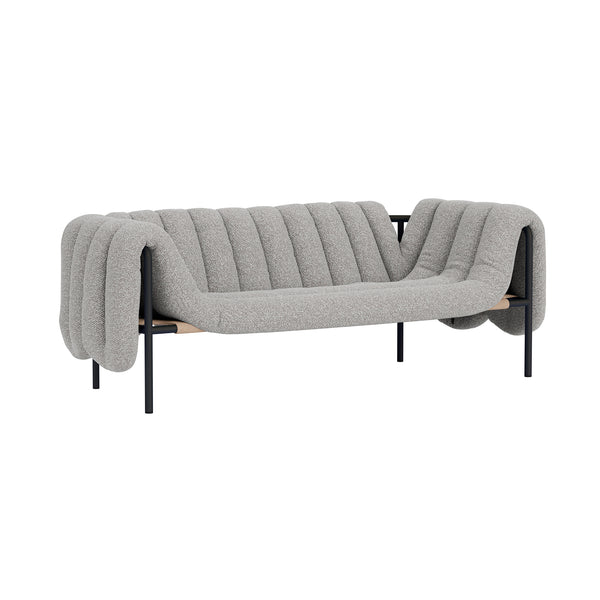 Puffy 2.5-seater Sofa Storr 0612 / Black Grey