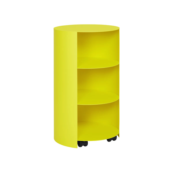 Hide Pedestal Sulfur Yellow Textured