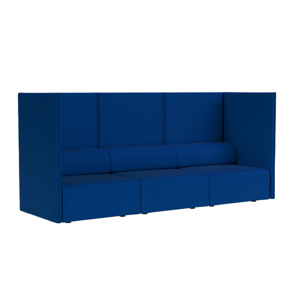 Palo Block 3-seater Sofa High Back Sera Cobalt (UK)