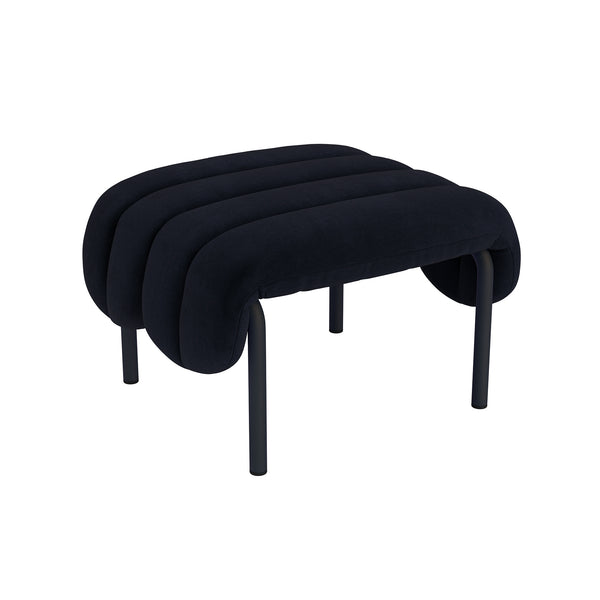 Puffy Ottoman Velluto Coex VL30 / Black Grey (UK)