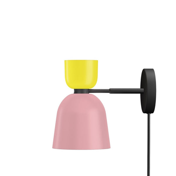 Alphabeta Wall Light + Cable Sulfur Yellow / Light Pink (UK)