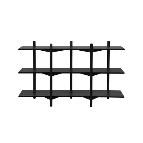 Zig Zag Shelf Low Black