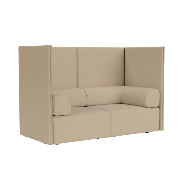 Palo Block 2-seater Sofa High Back with Armrests Autumn 221 (UK)