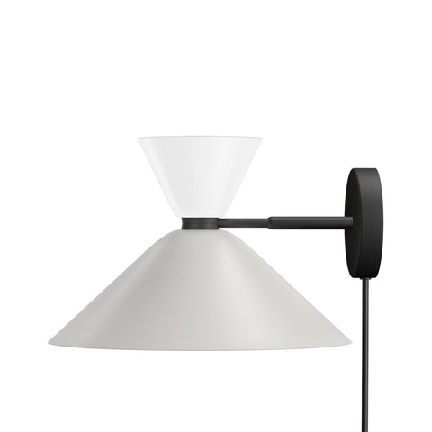 Alphabeta Wall Light + Cable Signal White / Silk Grey (UK)