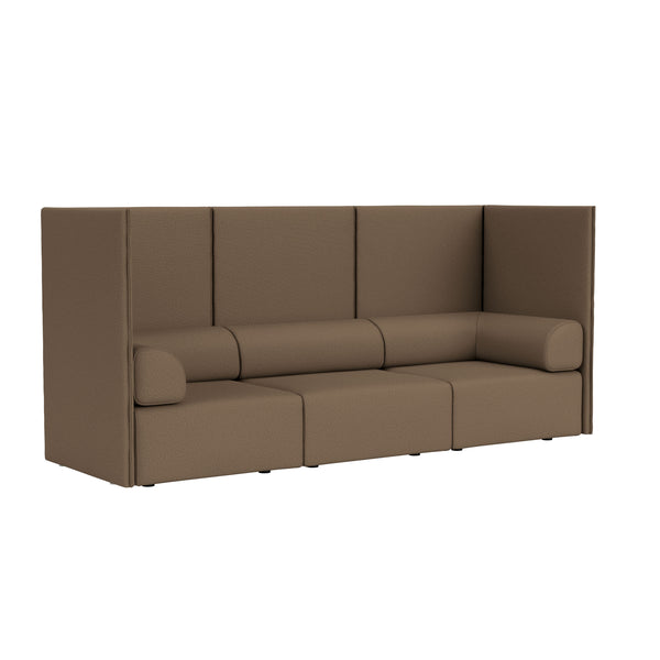 Palo Block 3-seater Sofa High Back with Armrests Autumn 361