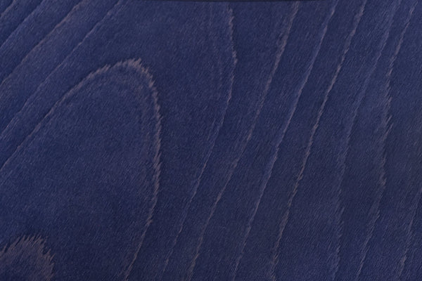 Pressed Beech, Blue Lacquered Beech