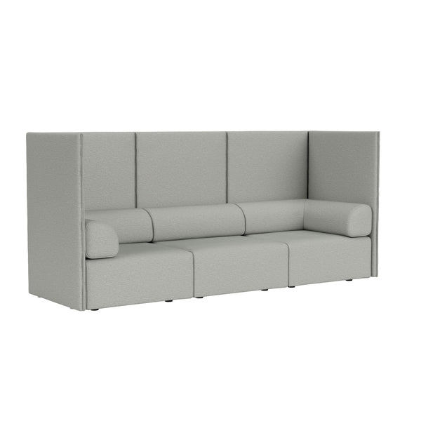 Palo Block 3-seater Sofa High Back with Armrests Amdal 130 (UK)