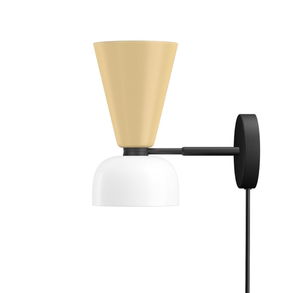 Alphabeta Wall Light + Cable Beige / Signal White (UK)