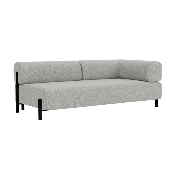 Palo 2-seater Sofa Chaise Right Storr 612/Black (UK)