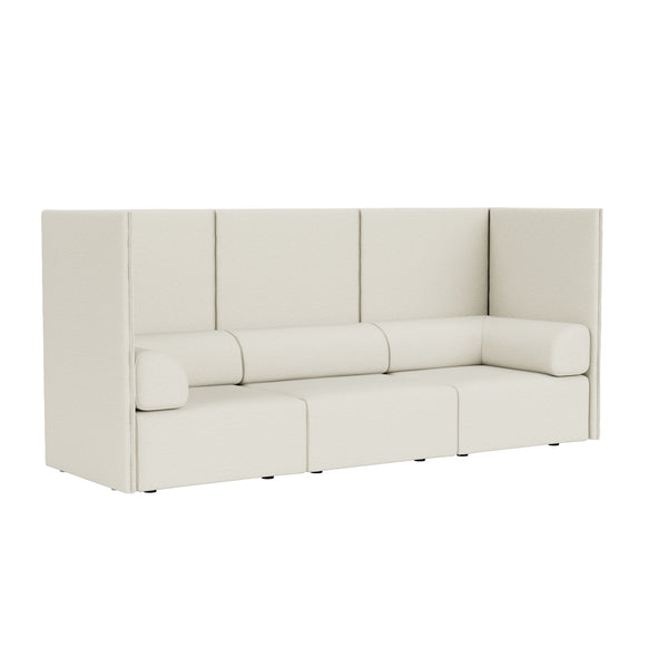 Palo Block 3-seater Sofa High Back with Armrests Amdal 110 (UK)