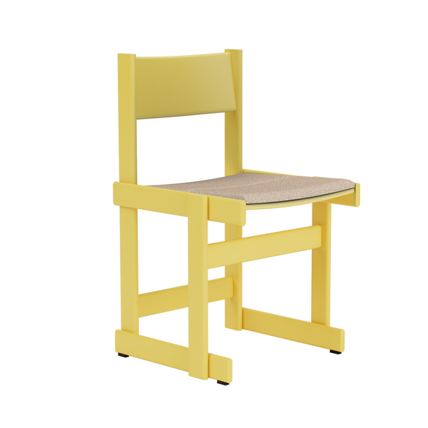 Bullnose Chair Yellow / Swan Seat Pad (UK)