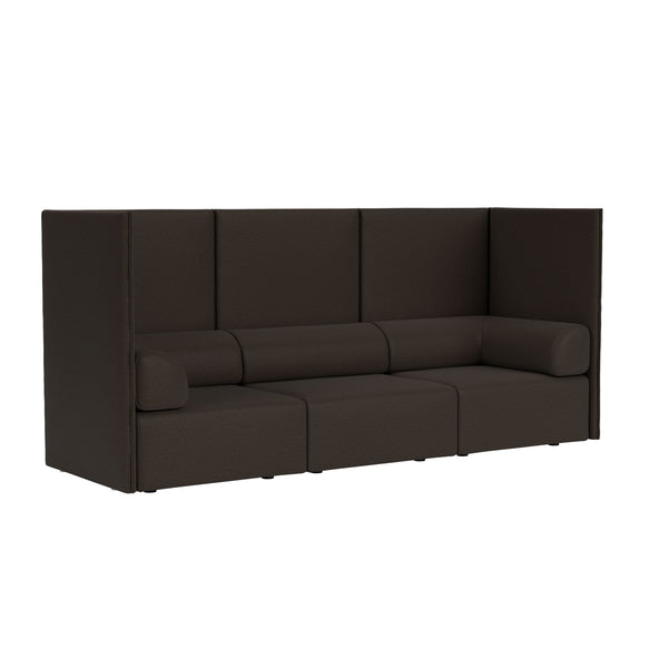 Palo Block 3-seater Sofa High Back with Armrests Amdal 280 (UK)