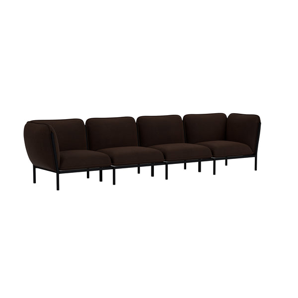 Kumo 4-seater Sofa with Armrests Sera Rosewood (UK)
