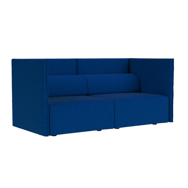 Palo Block 2-seater Sofa Medium Back Sera Cobalt (UK)