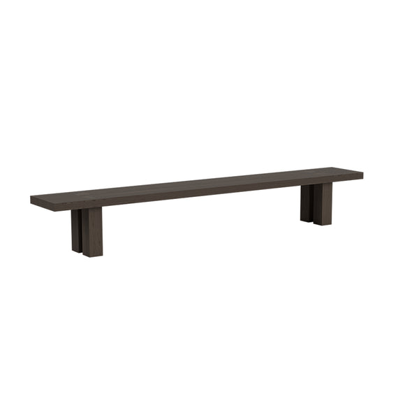 Max Bench 300 cm / 118 in Black Stained Ash