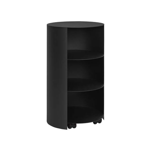 Hide Pedestal Jet Black Textured