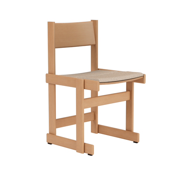 Bullnose Chair Natural / Swan Seat Pad (UK)