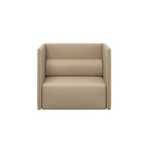 Palo Block Single-seater Medium Back Beige